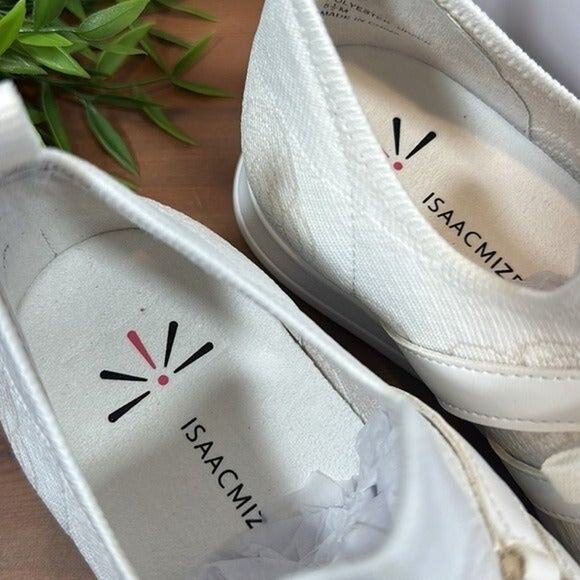 Isaac Mizrahi Live! Floral Stretch Fly Knit Sneaker Size 5.5 - Picture 5 of 11